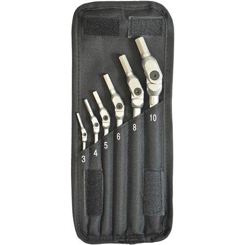 3-10mm HexPro csuklós átfordítható fejű hosszú egyenesvégű imbuszkulcs készlet - Bondhus - 00010