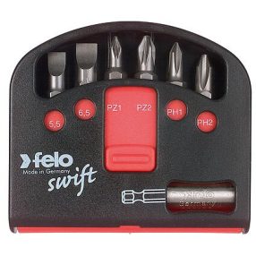 Lapos-PZ-PH Swift bit készlet C 6,3x25mm - Felo - 02060111 Lapos-PZ-PH Swift bit készlet C 6,3x25mm - Felo - 02060111