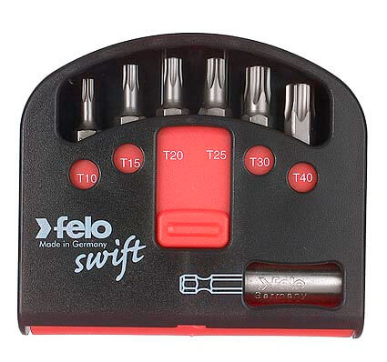 T10-T40 Swift Torx bit készlet C 6,3x25mm - Felo - 02060311 