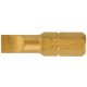 6,5x1,2x25mm lapos bit / egyhornyú bithegy Tin bevonattal C 6,3 1/4 - Felo - 02061070