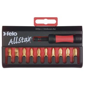 Lapos-PZ-PH AllStar bit készlet TiN bevonattal C 6,3x25mm - Felo - 02090176   Lapos-PZ-PH AllStar bit készlet TiN bevonattal C 6,3x25mm - Felo - 02090176