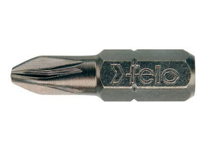 PZ2x25mm PZ bit / Pozidriv bithegy C 6,3 1/4 - Felo - 02102010