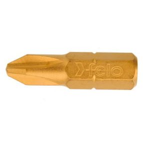 PH1x25mm Phillips PH bit / bithegy TiN bevonattal  C 6,3 1/4 - Felo - 02201070   PH1x25mm Phillips PH bit / bithegy TiN bevonattal  C 6,3 1/4 - Felo - 02201070