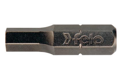 SW4x25mm hatszög bitfej / imbusz bithegy egyenesvégű C 6,3 1/4 - Felo - 02440010