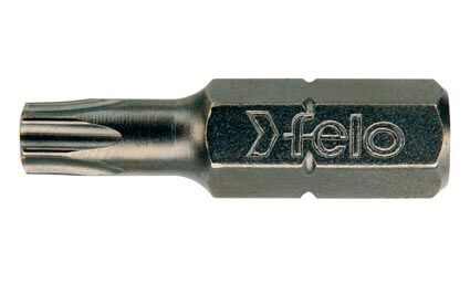 T10x25mm Torx bit / bithegy C 6,3 1/4 - Felo - 02610010