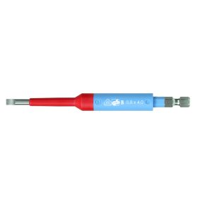   4x0,8x125mm VDE szigetelt lapos csavarhúzó bit E6,3 1/4 (1000V IEC60900) - Felo - 03041590