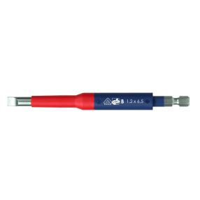   6,5x1,2x125mm VDE szigetelt lapos csavarhúzó bit E6,3 1/4 (1000V IEC60900) - Felo - 03061590