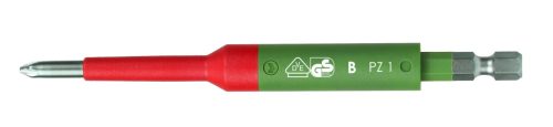 PZ1x125mm VDE szigetelt Pozidriv csavarhúzó bit E6,3 1/4 (1000V IEC60900) - Felo - 03101590