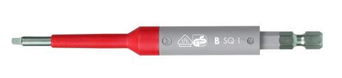 SQ1x125mm (2,8mm) VDE szigetelt Robertson négyszög bit E6,3 1/4 (1000V IEC60900) - Felo - 03501590