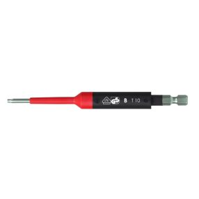T10x125mm VDE szigetelt Torx csavarhúzó bit E6,3 1/4 (1000V IEC60900) - Felo - 03610590   T10x125mm VDE szigetelt Torx csavarhúzó bit E6,3 1/4 (1000V IEC60900) - Felo - 03610590