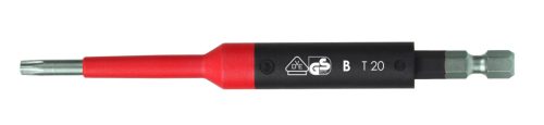 T20x125mm VDE szigetelt Torx csavarhúzó bit E6,3 1/4 (1000V IEC60900) - Felo - 03620590