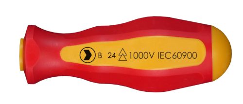 1/4 VDE szigetelt bitbefogós csavarhúzó markolat, bitbefogó nyél (1000V IEC60900) - Felo - 03820500