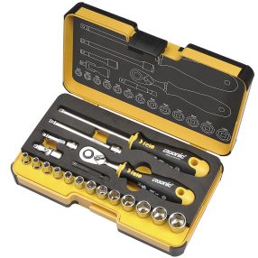 1/4 R-Go 19 Ergonic racsnis dugókulcs és csavarhúzó szerszámkészlet (19 részes) - Felo - 05781906   1/4 R-Go 19 Ergonic racsnis dugókulcs és csavarhúzó szerszámkészlet (19 részes) - Felo - 05781906