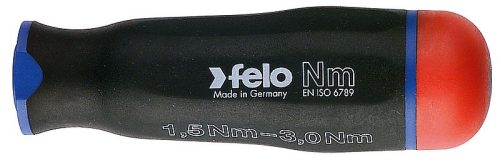 1,5-3Nm nyomaték-csavarhúzó 2K markolat 1/4 hatszög bitbefogással (kék) - Felo - 10000206