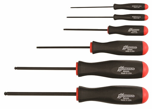 1,5-5mm hatszög / imbusz  csavarhúzó készlet gömbvégű - BSX6M - Bondhus - 10686