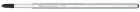 Z1x170mm Plus/Minus Pozidriv/lapos +/- nyomaték-csavarhúzó penge bit 1/4 matt króm - Felo - 10710204