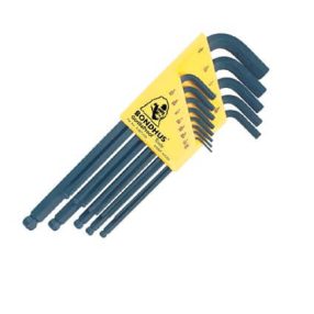   1/16-1/4 inch L-imbuszkulcs készlet hosszú gömbvégű BLX10 - Bondhus - 10938