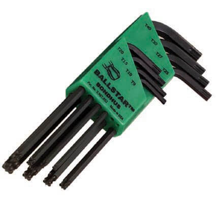T9-T40 Torx L-kulcs készlet hosszú gömbvégű LTX8 - Bondhus - 11332