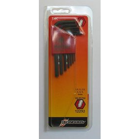   1,5-6mm L-imbuszkulcs készlet rövid egyenesvégű HLX7MS - Bondhus - 12292