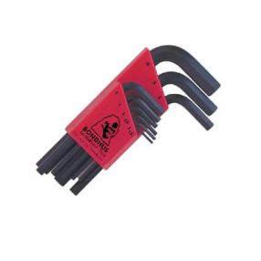   1,5-10mm L-imbuszkulcs készlet rövid egyenesvégű HLX9MS - Bondhus - 12299