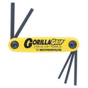   3/16-3/8 inch GorillaGrip egyenesvégű összecsukható imbuszkulcs készlet HF5 - Bondhus - 12585