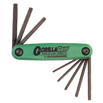 T6-T25 Torx GorillaGrip egyenesvégű összecsukható készlet TF8S - Bondhus - 12632