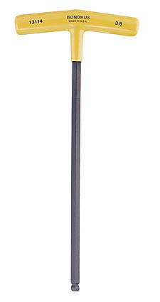 3/8 inch T-imbuszkulcs hosszú gömbvégű (L=300 mm) - Bondhus - 13114