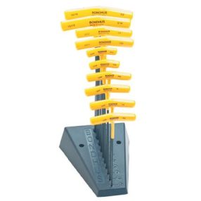 3/32-3/8 inch T-imbuszkulcs gömbvégű 10 részes készlet+tartó (L=154-300mm) BTX10/S - Bondhus - 13190*   3/32-3/8 inch T-imbuszkulcs gömbvégű 10 részes készlet+tartó (L=154-300mm) BTX10/S - Bondhus - 13190*