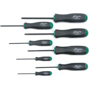 T9-T40 Torx csavarhúzó készlet gömbvégű - STX8 - Bondhus - 13532   T9-T40 Torx csavarhúzó készlet gömbvégű - STX8 - Bondhus - 13532