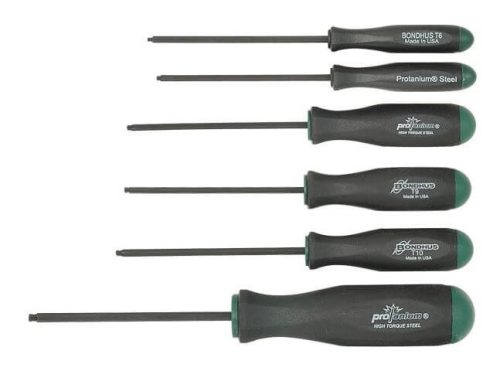 T6-T15 Torx csavarhúzó készlet gömbvégű - STX6 - Bondhus - 13546
