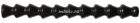 1/4x146mm rövidszegmenses hűtőcső (10 db fekete szegmens) - Loc-Line - 141401-BLK