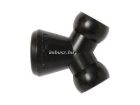 1/4 Y elágazó fekete - Loc-Line - 141408-BLK