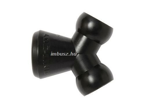1/4 Y elágazó fekete - Loc-Line - 141408-BLK