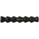 1/2x140mm rövidszegmenses hűtőcső (6 db fekete szegmens ) - Loc-Line - 151801-BLK