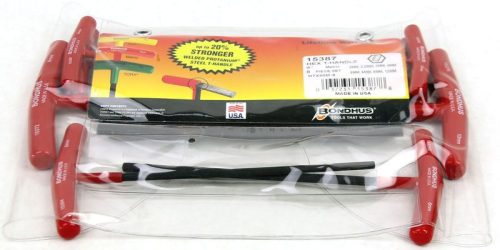 2-10 mm T-imbuszkulcs hosszú egyenesvégű 8 részes készlet (L=229mm) HTX80M/9 - Bondhus - 15387