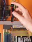 4x0,8X100mm precíziós műszerész lapos csavarhúzó forgósapkás 2K markolat - Felo - 24004350