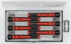 Torx-Imbusz precíziós 6 részes műszerész csavarhúzó készlet műanyag dobozban - Felo - 24896156