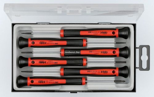 Torx-Imbusz precíziós 6 részes műszerész csavarhúzó készlet műanyag dobozban - Felo - 24896156