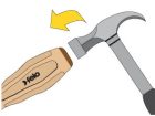 5,5x1x100mm fanyelű gépi lapos csavarhúzó ergonomikus bükkfa markolattal - Felo - 33505590