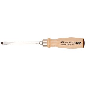 7x1,2x125mm fanyelű gépi lapos csavarhúzó ergonomikus bükkfa markolattal - Felo - 33506590   7x1,2x125mm fanyelű gépi lapos csavarhúzó ergonomikus bükkfa markolattal - Felo - 33506590