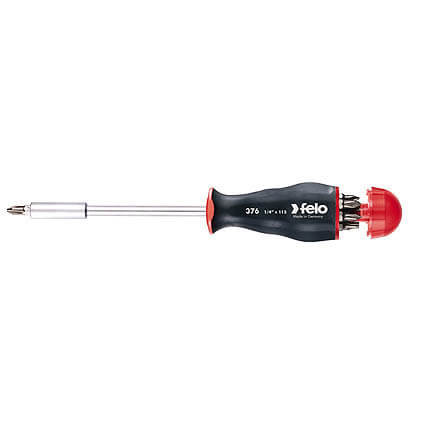 Magazin bitbefogós hosszúszárú csavarhúzó markolat 8 db PH - PZ - Lapos - Torx bitheggyel - Felo - 37604405
