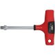 3/8x125mm SQ négyszög dugókulcs adapter 2K ergonomikus T-markolattal (L=185mm) - Felo - 39795280