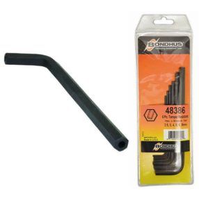   2,5-8mm L-imbuszkulcs készlet hosszú egyenesvégű biztonsági furatos HTR6M - Bondhus - 48386