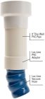 d=82mm vákuumcső adapter PVC csövekhez 2,5" rendszerhez - Loc-Line - 81206