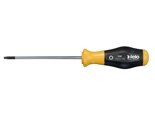 T10x100mm No.9 Torx csavarhúzó kétkomponensű ergonomikus műanyag markolattal - Felo - 90810340