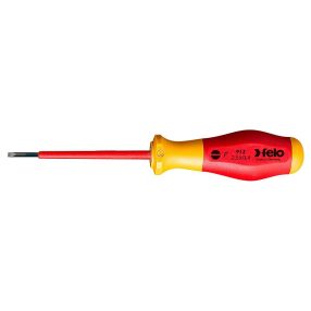 2,5x0,4x75mm No.9 szigetelt lapos csavarhúzó 2K markolattal (EN60900 AC 1000V) - Felo - 91302590   2,5x0,4x75mm No.9 szigetelt lapos csavarhúzó 2K markolattal (EN60900 AC 1000V) - Felo - 91302590