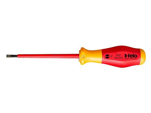3x0,5x100mm No.9 szigetelt lapos csavarhúzó 2K markolattal (EN60900 AC 1000V) - Felo - 91303090