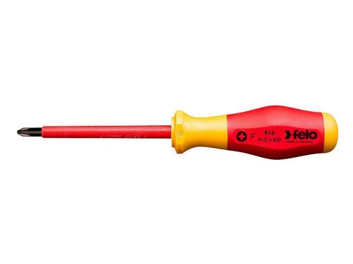 PH0x60mm No.9 szigetelt Phillips csillagcsavarhúzó 2K markolattal (EN60900 AC 1000V) - Felo - 91400190