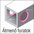 D77 hosszú belső kaparó penge 2,7x75mm - Noga - BD7701