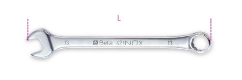 42INOX-AS 1/2 Csillag-villáskulcs nemesacél - Beta - 000420363